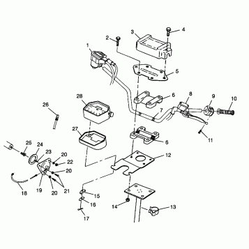 STEERING - HANDLEBAR Magnum 2X4 W98AA42A (4945524552B005)