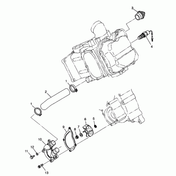 WATER PUMP - W98AA42A (4945524552C012)