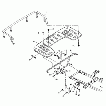 REAR RACK MOUNTING - W98CH50AB (4945714571a008)