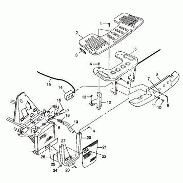 FRONT RACK and BUMPER MOUNTING - W98CH50AB (4945714571a009)