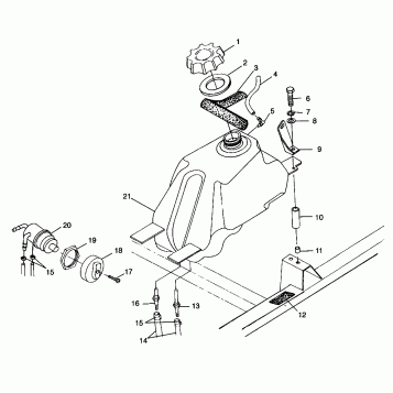 FUEL TANK - W98CH50A (4945714571b002)