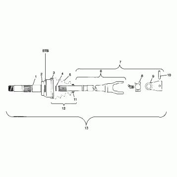 CV JOINT - BTB - W98CH50A (4945714571b004)