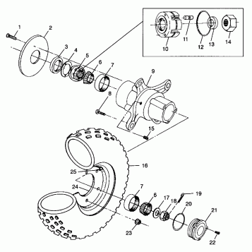 FRONT WHEEL - W98CH50A (4945714571b008)