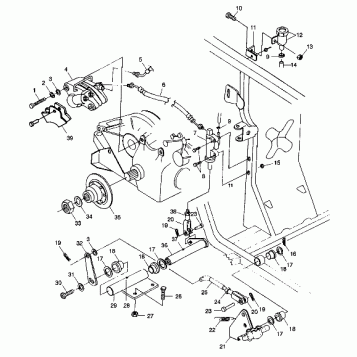 REAR BRAKE/FOOT PEDAL - W98CH50A (4945714571c011)