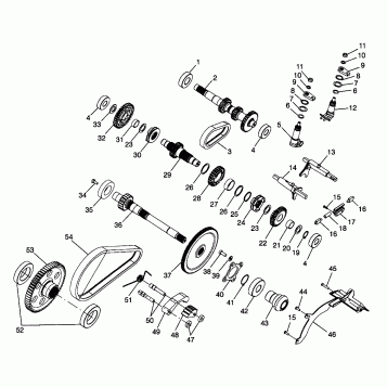 GEARCASE (Internal Components) - W98CH50A (4945714571d001)