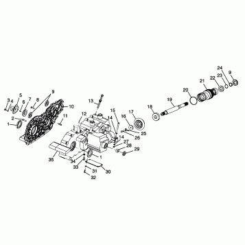 GEARCASE (Cases and Snorkel) - W98CH50AB (4945714571d003)