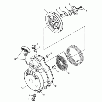 RECOIL STARTER - W98CH50A (4945714571d011)