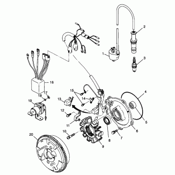 MAGNETO SPORTSMAN 500 W98CH50A and W98CH50AB (4945714571E001)