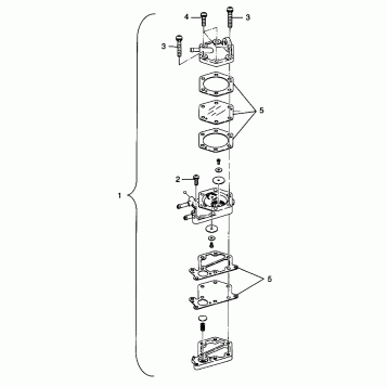FUEL PUMP SPORTSMAN 500 W98CH50A and W98CH50AB (4945714571E003)
