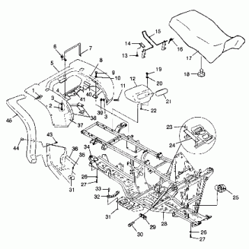 REAR CAB and SEAT - A99CH33CB (4945964596a005)