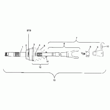 CV JOINT - BTB - A99CH33CB (4945964596b004)