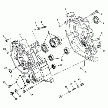 CRANKCASE - A99CH33CB (4945964596d005)