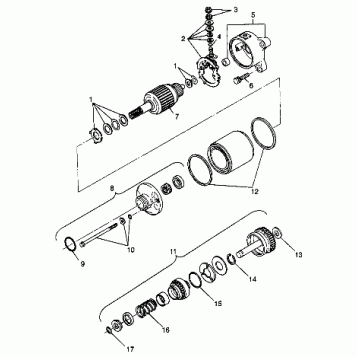 STARTING MOTOR - A99CH33CA (4945964596e001)