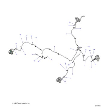 BRAKES, BRAKE LINES - A22SEK57AD (C102500)