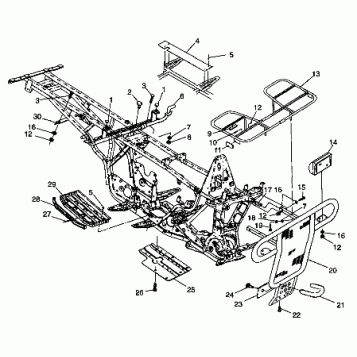 BUMPER/RACK MOUNTING - W98AE50A (4946394639a007)
