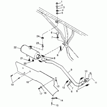 EXHAUST SYSTEM - W98AE50A (4946394639a013)