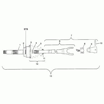 CV JOINT - BTB - S98AE50E (4946394639b006)