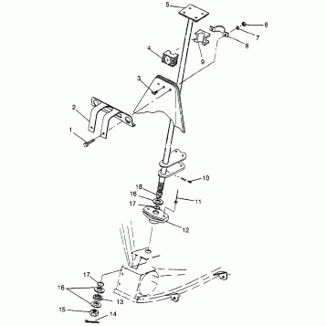 STEERING POST - W98AE50A (4946394639b011)