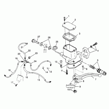 CONTROLS - MASTER CYLINDER/BRAKE LINE - N98AE50D (4946394639b013)