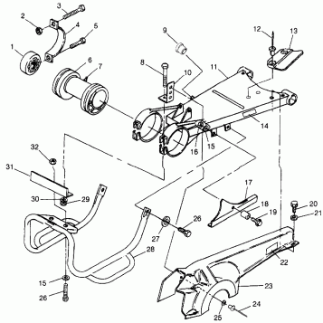 SWING ARM/GUARD MOUNTING - N98AE50D (4946394639c007)