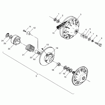 DRIVEN CLUTCH - N98AE50D (4946394639c011)