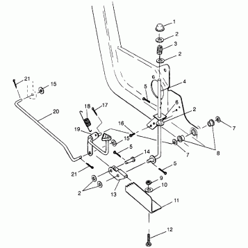 FOOT PEDAL and PARKING BRAKE - N98AE50D (4946394639c014)