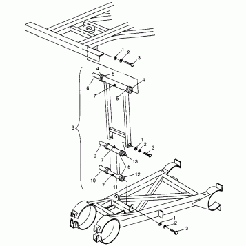 REAR STRUT STABILIZER - S98AE50E (4946394639d003)