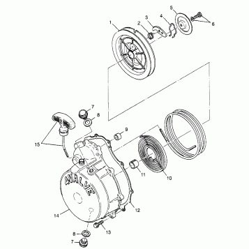RECOIL STARTER - W98AE50A (4946394639e006)