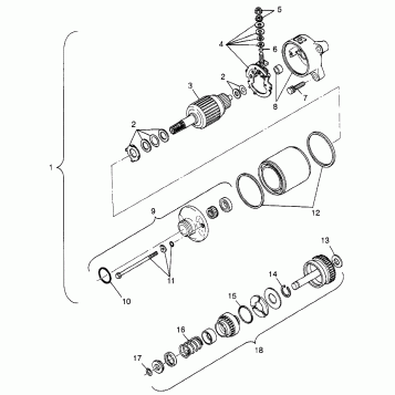 STARTING MOTOR - W98AE50A (4946394639e007)