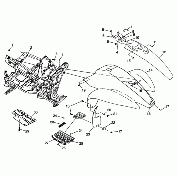 FRONT CAB Sport 400L W98BA38C (4947234723A005)