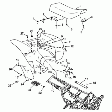 REAR CAB Sport 400L W98BA38C (4947234723A006)