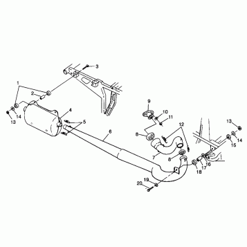 EXHAUST SYSTEM Sport 400L W98BA38C (4947234723A011)