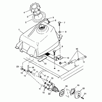 FUEL TANK Sport 400L W98BA38C (4947234723A013)