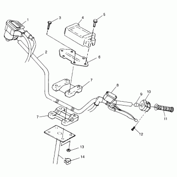 HANDLEBAR Sport 400L W98BA38C (4947234723B006)