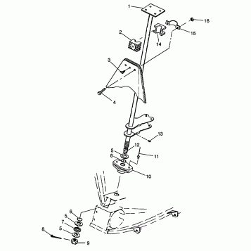 STEERING POST Sport 400L W98BA38C (4947234723B007)