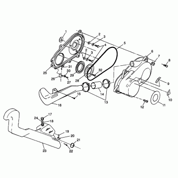 CLUTCH COVER Sport 400L W98BA38C (4947234723C003)