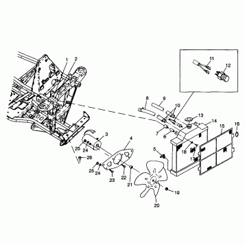 COOLING SYSTEM Sport 400L W98BA38C (4947234723C004)