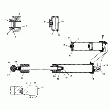 FOX SHOCK, GAS, RESERVOIR Sport 400L W98BA38C (4947234723C006)