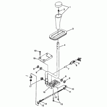 GEAR SELECTOR Sport 400L W98BA38C (4947234723C008)