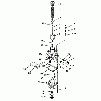 CARBURETOR Sport 400L W98BA38C (4947234723D001)