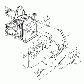 FRONT BUMPER and SHIELDS Scrambler 400 W98BC38C (4947254725A007)