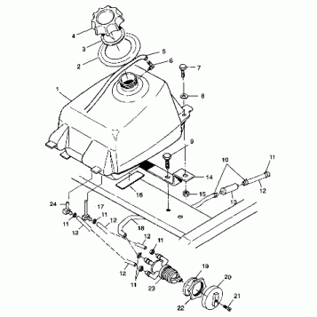 FUEL TANK Scrambler 400 W98BC38C (4947254725A013)