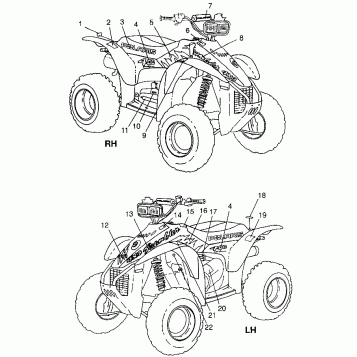 DECALS Scrambler 400 W98BC38C (4947254725B001)