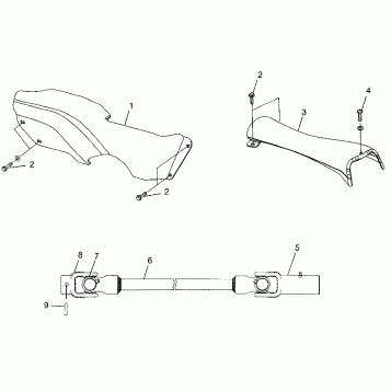 PROP SHAFT Scrambler 400 W98BC38C (4947254725B002)