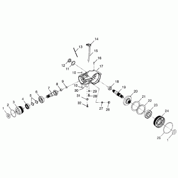 FRONT HOUSING Scrambler 400 W98BC38C (4947254725B003)