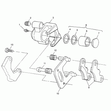FRONT BRAKE Scrambler 400 W98BC38C (4947254725B007)
