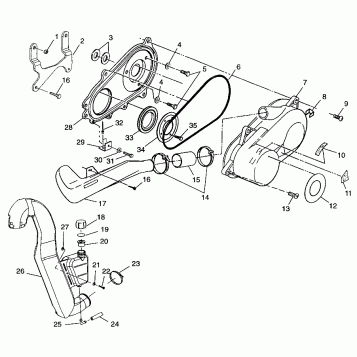CLUTCH COVER Scrambler 400 W98BC38C (4947254725C006)