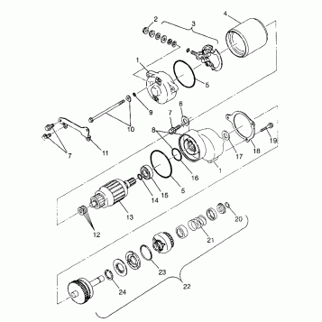 STARTING MOTOR - W98BC38C (4947254725d007)