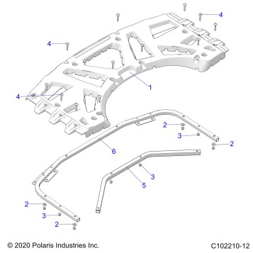 BODY, REAR RACK - A22SXN85A4 (C102210-12)