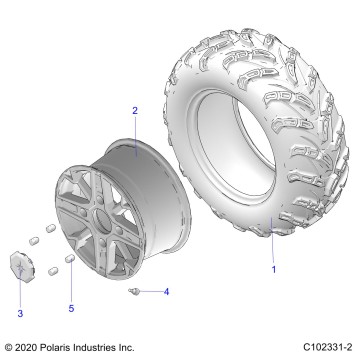 WHEELS, REAR - A21SXE95AG/CAG (C102331-2)